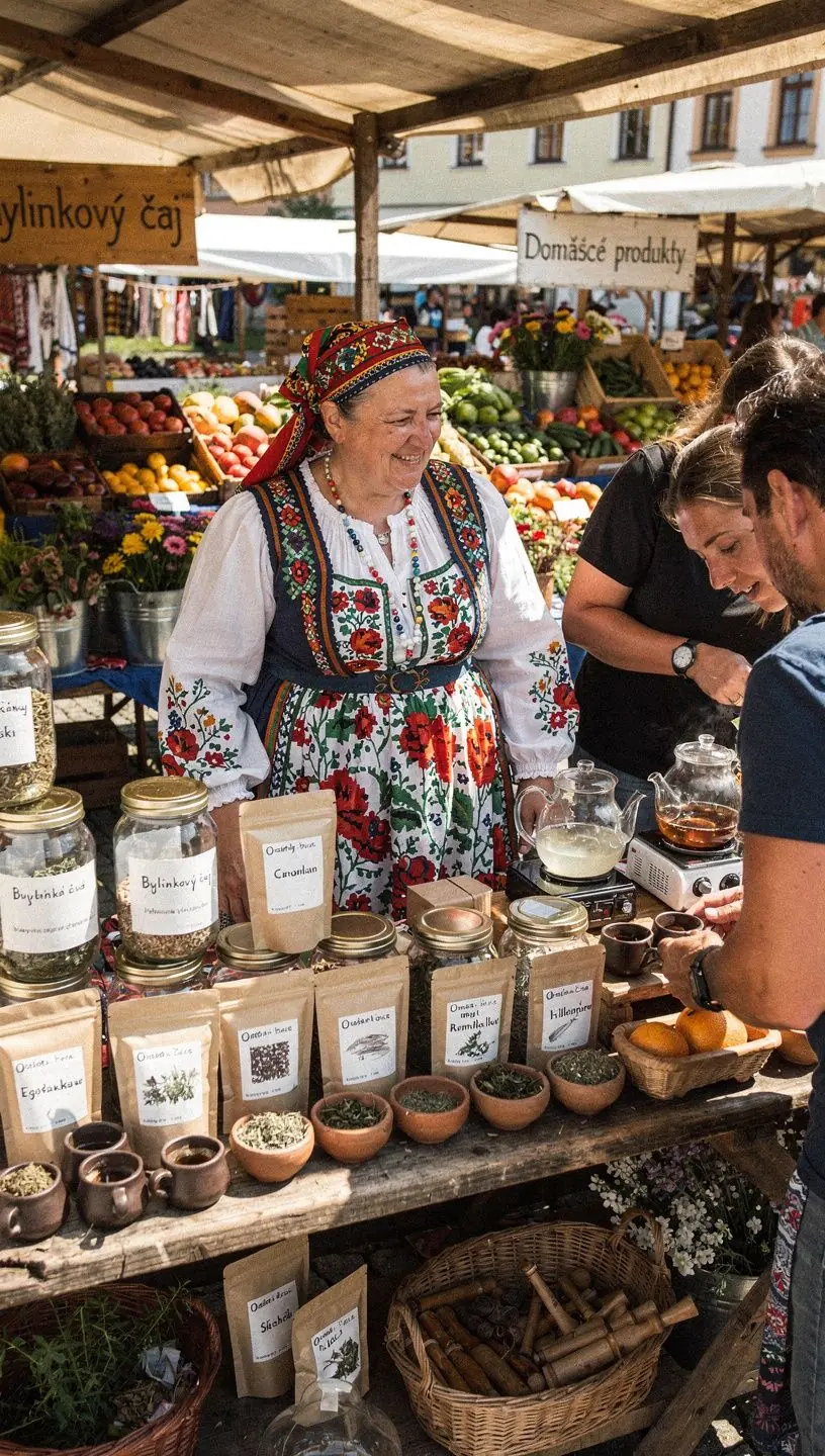 Tradičné slovenské bylinky usporiadané v sklenenom pohári