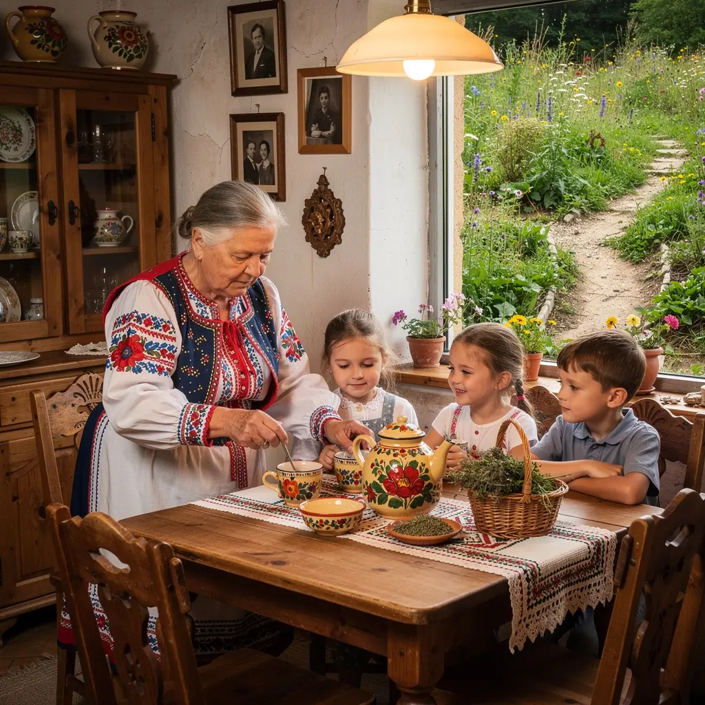 Detailný záber na ručne zbierané kvety pre bylinkové čaje
